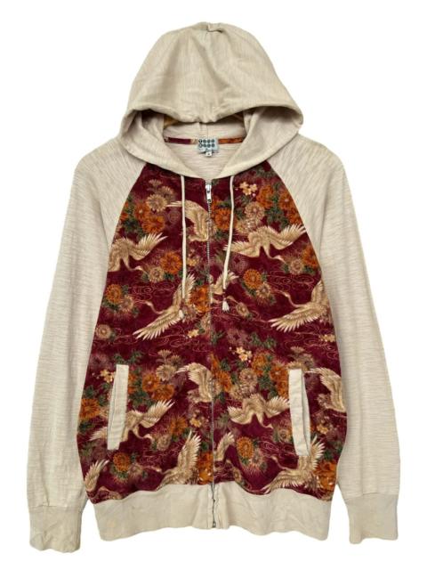 Other Designers Takeo Kikuchi Sukajan Phoenix Zipup Velvet Hoodie
