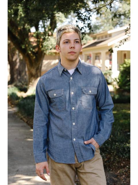 SUGAR CANE SC27850 SUGAR CANE LONG SLEEVE WORK SHIRT- CHAMBRAY