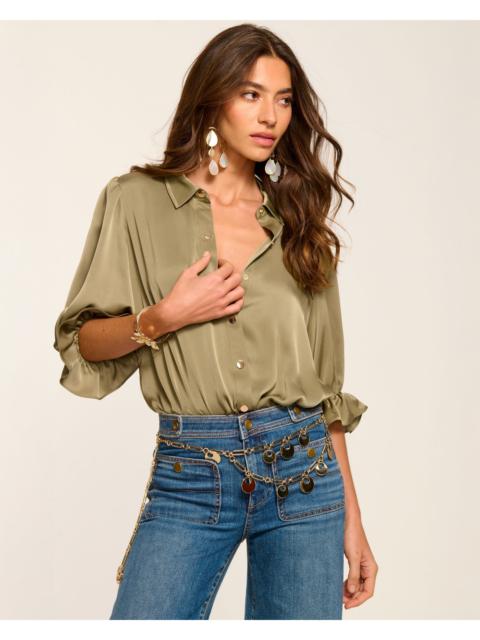 RAMY BROOK Dina Button Down Bodysuit