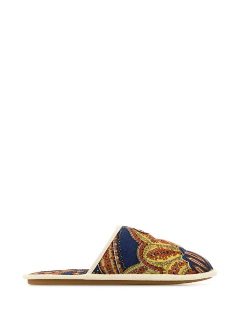 Valentino Printed fabric Ta Chambre slippers