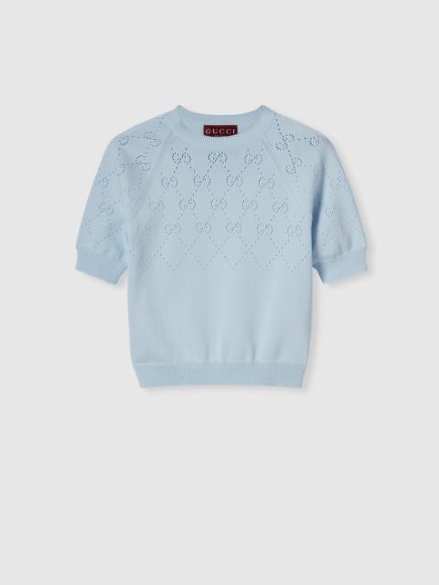 GUCCI GG cotton crewneck top