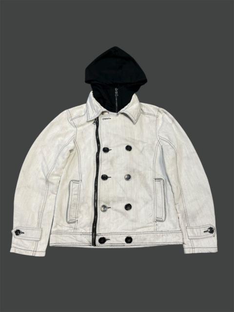 Other Designers In The Attic Asymmetrical Double Layers Jacket Removeble