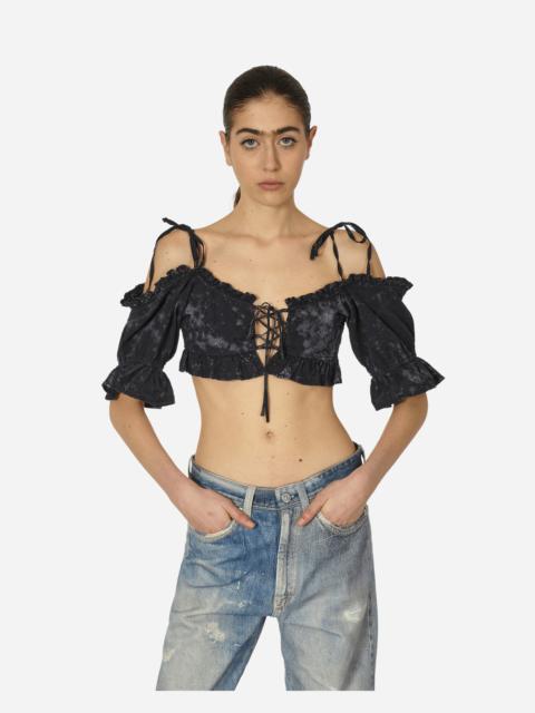 GUESS USA Dyed Sangallo Top Washed Out Black