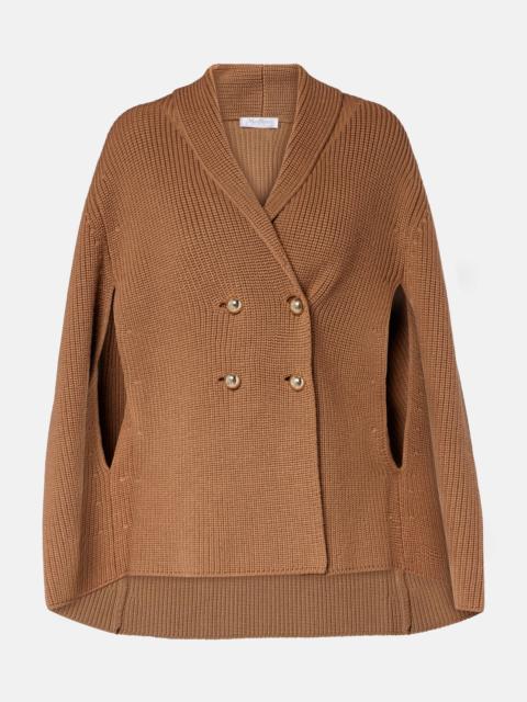 Max Mara Agenzia double-breasted virgin wool cape