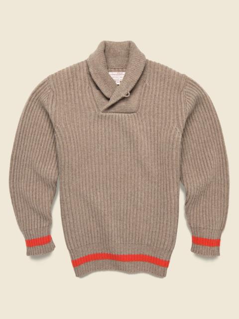 FILSON Bristol Shawl Neck Sweater - Oatmeal