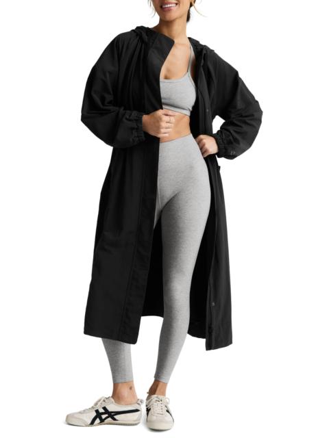 BEYOND YOGA Beyond Yoga En Route Long Hooded Jacket in Black at Nordstrom