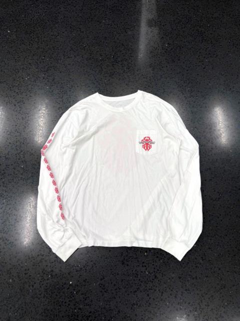 Chrome Hearts Chrome Hearts white long sleeve with red sword roll print