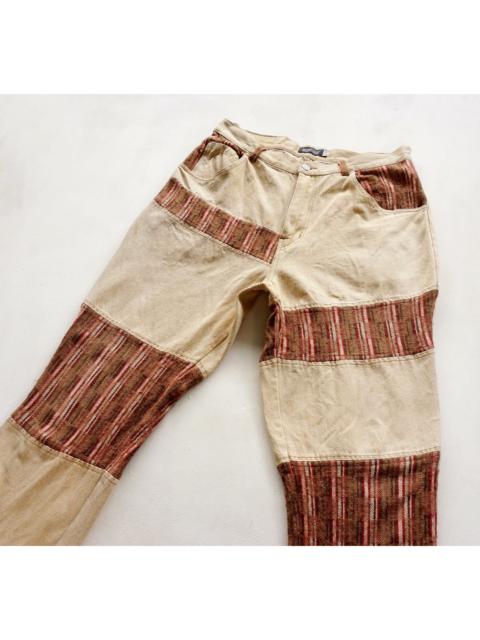 Other Designers Japanese Brand - GIGGLYROY Cotton & Wool Patchwork Jeans