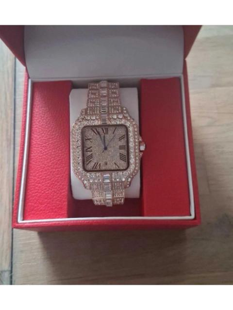 New Moissanite Iced Out Bust Down Watch 