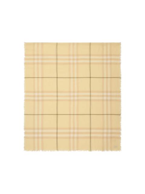 checked wool scarf