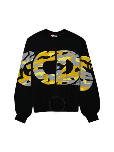 GCDS GCDS Men's Camouflage Logo Print Cotton Sweatshirt