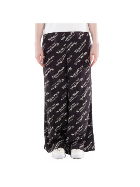 KENZO Kenzo High-Waisted Logo Print Pants, Brand Size 40 (US Size 8)