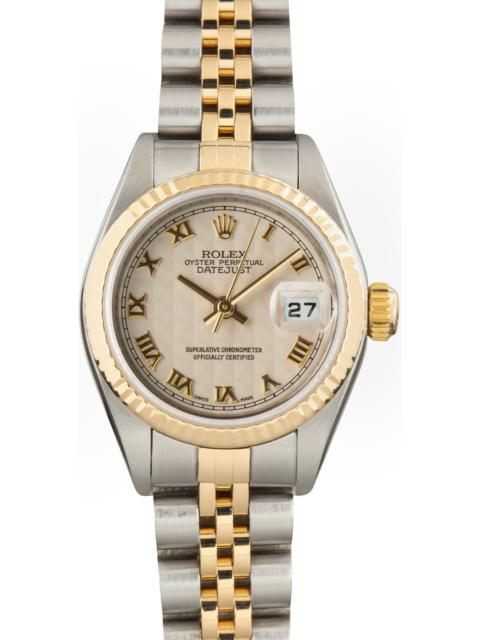 ROLEX Pre-Owned Rolex Datejust 79173 Ivory Pyramid Roman Dial