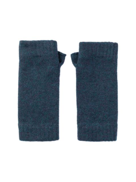 Johnstons of Elgin Navy Cashmere Wrist Warmers