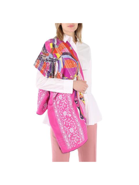 Hermès Hermes Pegase Au Bloc Embroidered Scarf
