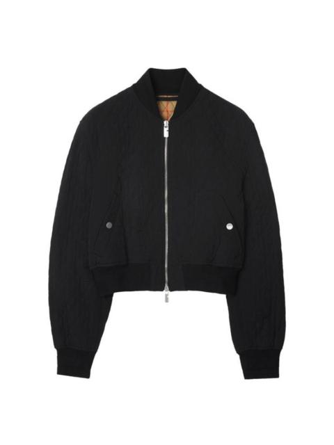 Burberry Burberry Cropped Quilted Bomber Jacket