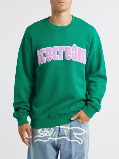 ICECREAM ICECREAM Swirl Sweatshirt in Lush Meadow at Nordstrom