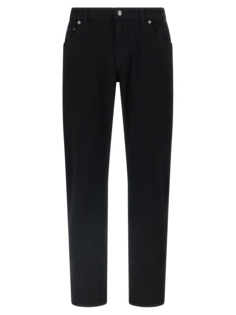 Dolce & Gabbana Dolce & Gabbana Men Logo Plaque Jeans