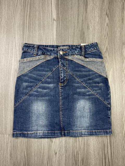 Other Designers Japanese Brand - Steals💥Jouer Aux Echecs star studded sexy mini denim skirt