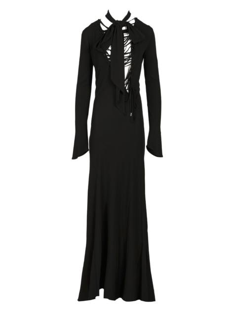 THE ATTICO Crepe Midi Dress Dresses Black