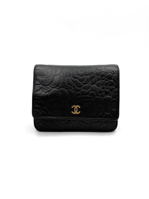 Chanel No.18 Black Camellia WOC Bag
