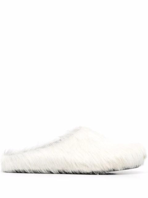 Marni Marni Fussbet Sabot Calf-hair Slippers