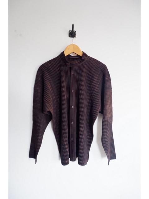 ISSEY MIYAKE Homme Plisse Issey Miyake Mandarin Collar Button Shirt