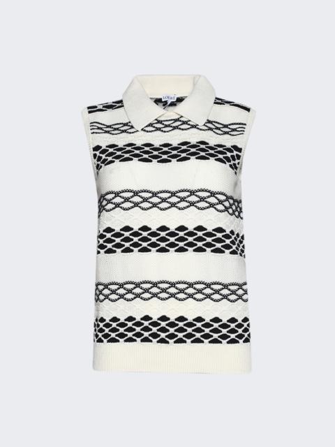 Loewe Vest Black And White