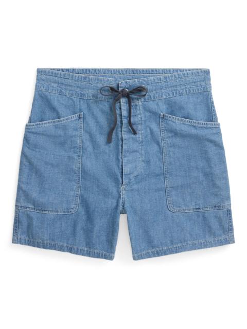 RRL by Ralph Lauren Indigo Cotton-Linen Chambray Short
