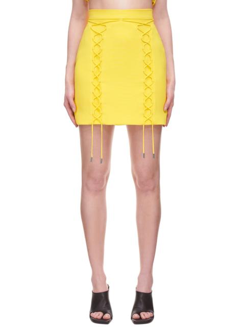 David Koma Front Lacing Mini Skirt