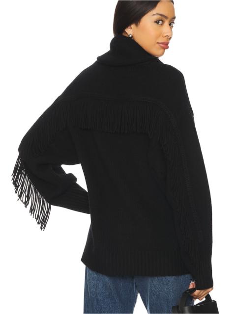 WHITE & WARREN Luxe Fringe Coatigan