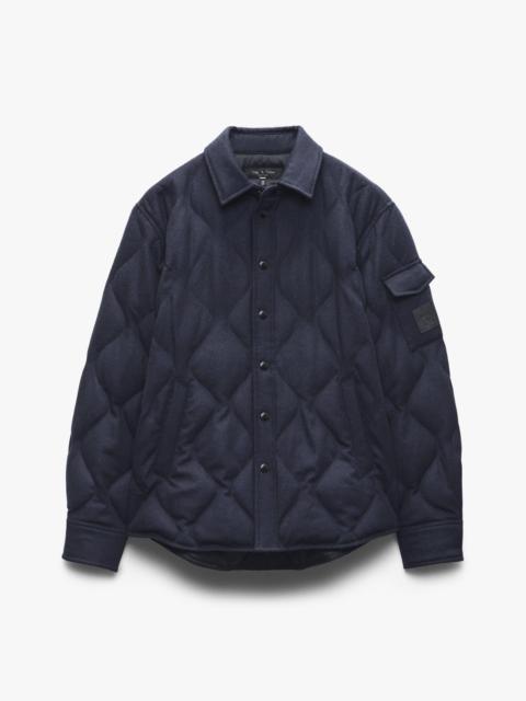 rag & bone Dane Wool-Cashmere Quilted Shirt Jacket
