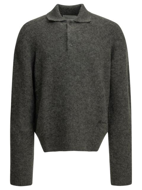 AMI Paris Ami Paris Polo Sweater with Logo
