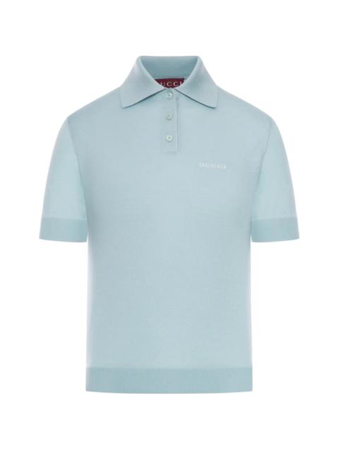 GUCCI Gucci Logo Polo Top