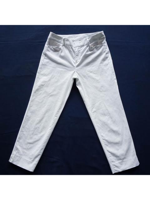 Other Designers UNIQLO Stretchable White Cropped Pants