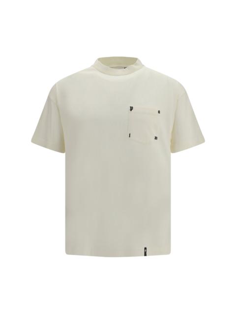 Palm Angels Palm Angels Palm Rib T-shirt Off White Light Grey