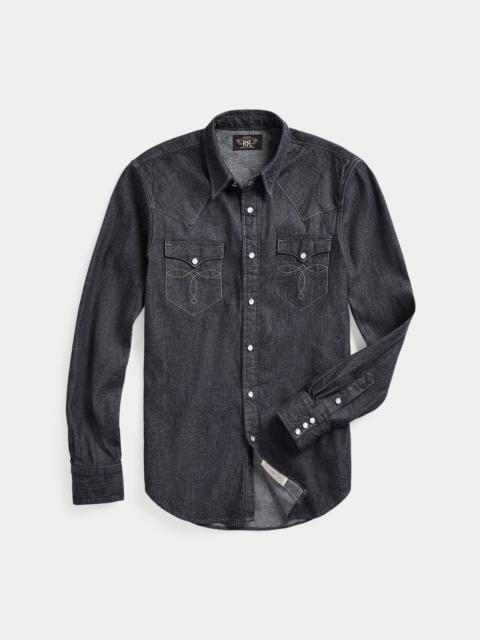 RRL by Ralph Lauren Slim Fit Denim Western Shirt