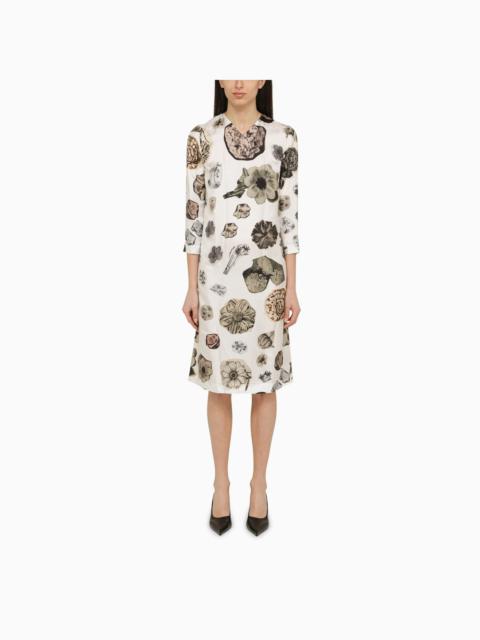 Marni Silk Flower Collage Print Dress