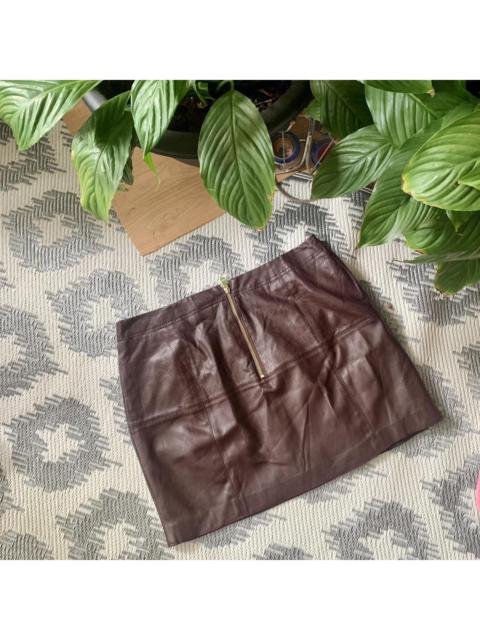Other Designers River Island Women's Brown and Burgundy Skirt