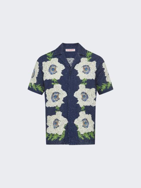 ORLEBAR BROWN Maitan Broderie Shirt Night Iris