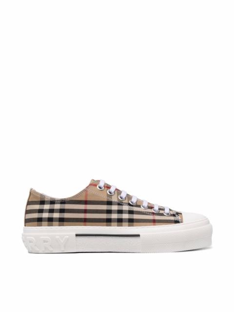 Burberry Check motif canvas sneakers
