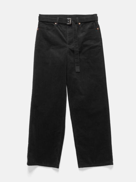 sacai Corduroy Pants Black