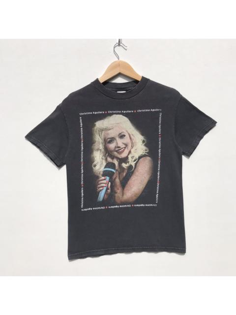 Other Designers Vintage Christina Aguilera Tour 2007 Tee Sun Faded