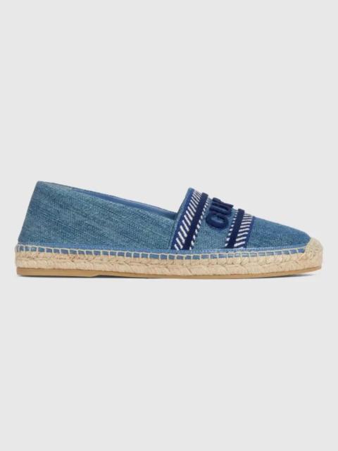 GUCCI Gucci Logo Denim Espadrilles
