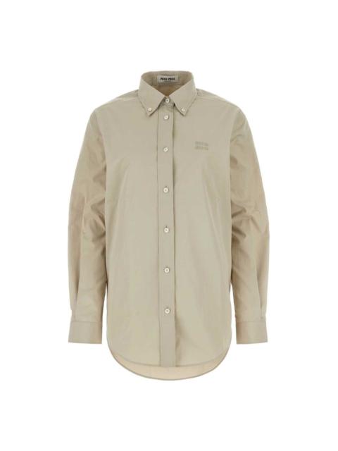 Logo-embroidered Button-up Shirt