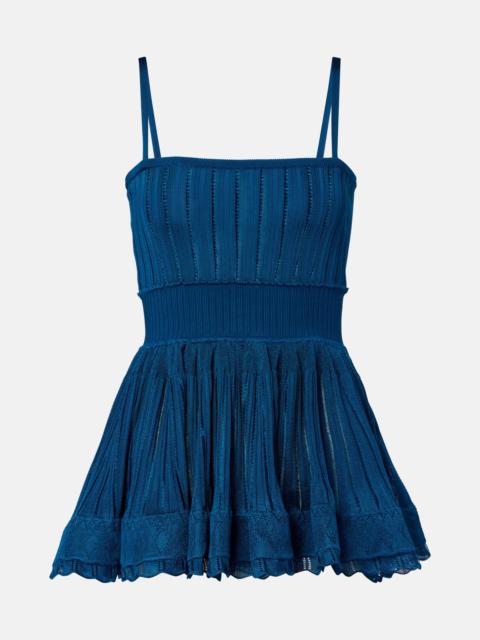 Alaïa Ribbed-knit top