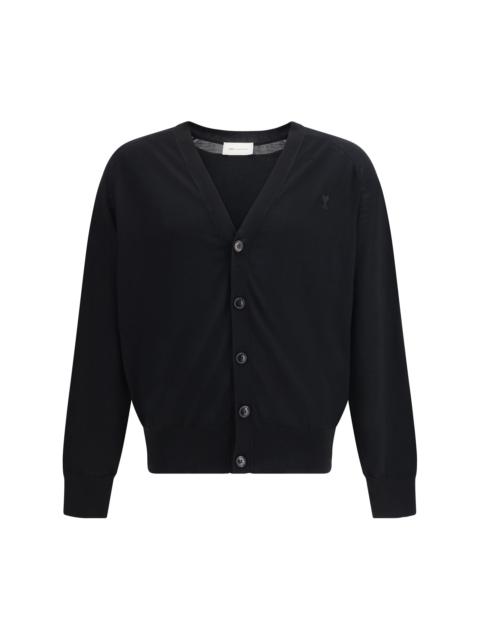 AMI Paris Ami Paris Men Cardigan With Contrasted Ami De Coeur