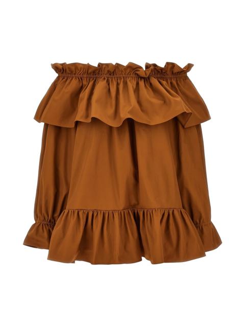 SAINT LAURENT Flounces mini dress