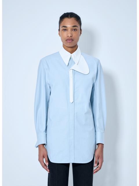 Bottega Veneta Bottega Veneta Women Asymmetrical Collar Long-Sleeve Shirt