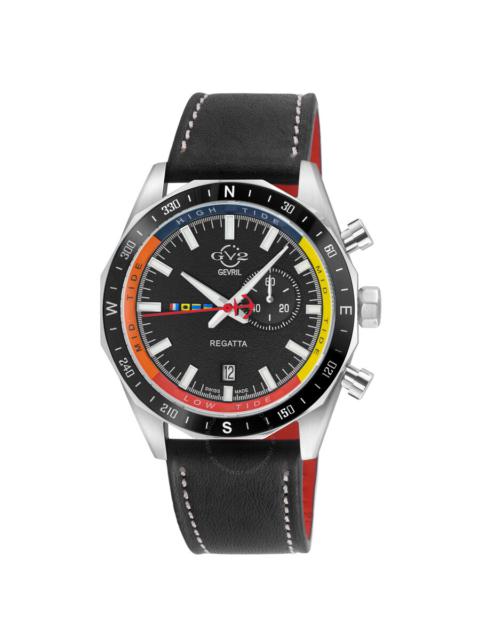 Other Designers GV2 by Gevril Regatta Quartz Black Dial Men's Watch 42700